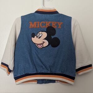 Disney Mickey Denim and Cream Jacket